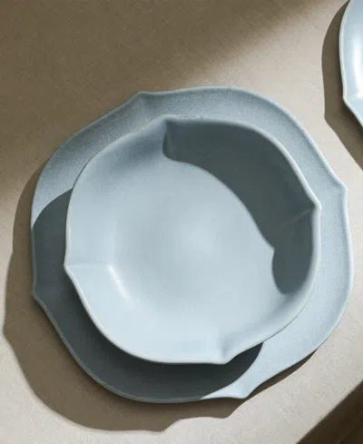 Stone Lain Baskerville Stoneware 12-piece Dinnerware Set In Blue