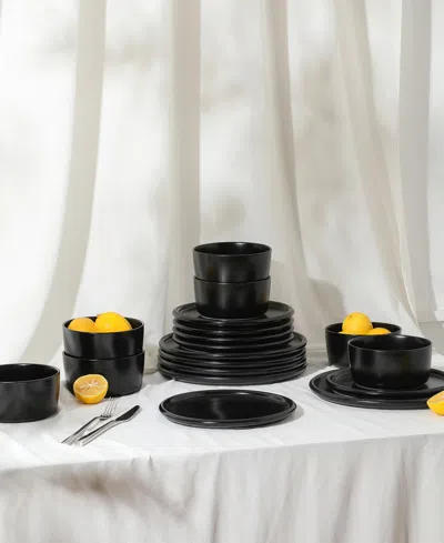 Stone Lain Eden 12 Pc. Dinnerware Set, Service For 4 In Black