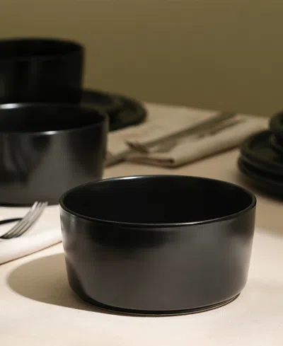 Stone Lain Eden 12 Pc. Dinnerware Set, Service For 4 In Black