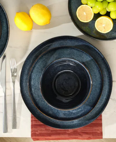 Stone Lain Mirella Stoneware Dinnerware Set In Blue