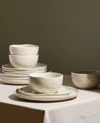 Stone Lain Mirella Stoneware Dinnerware Set In Brown