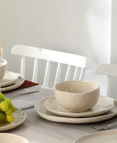 Stone Lain Mirella Stoneware Dinnerware Set In Brown