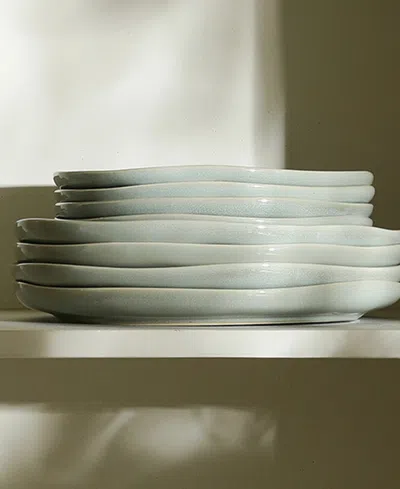Stone Lain Mirella 4-pc. Stoneware Dinner Plate In Green