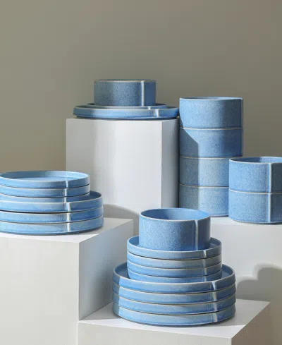 Stone Lain Bao 24 Pc. Dinnerware Set, Service For 8 In Blue