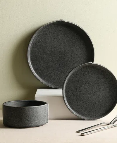 Stone Lain Bao 24 Pc. Dinnerware Set, Service For 8 In Gray