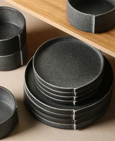 Stone Lain Bao 12 Pc. Dinnerware Set, Service For 4 In Gray