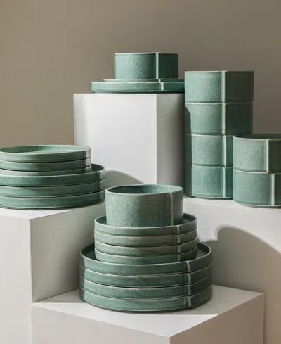Stone Lain Bao 12 Pc. Dinnerware Set, Service For 4 In Green
