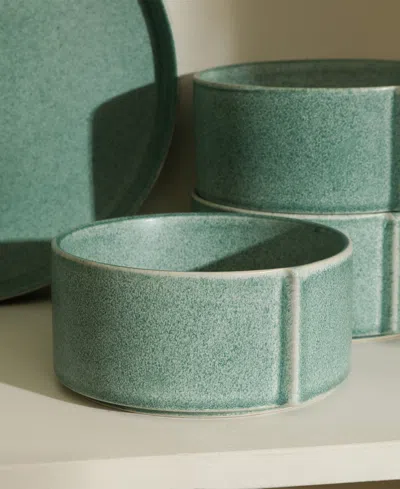 Stone Lain Bao 12 Pc. Dinnerware Set, Service For 4 In Green