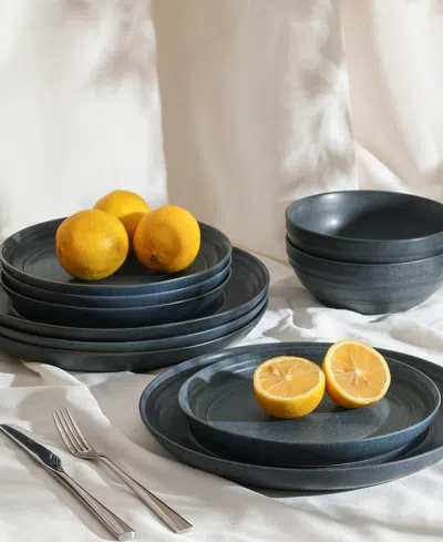 Stone Lain Elio 24 Pc. Dinnerware Set, Service For 8 In Blue