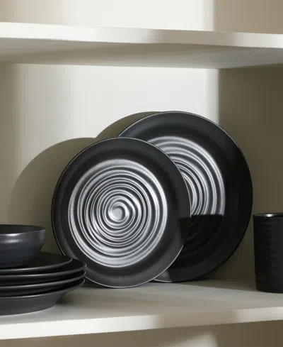 Stone Lain Orbit 12 Pc. Dinnerware Set, Service For 4 In Gray