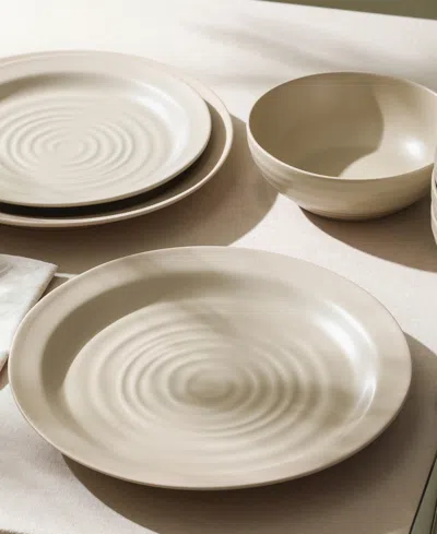 Stone Lain Orbit 12 Pc. Dinnerware Set, Service For 4 In Brown