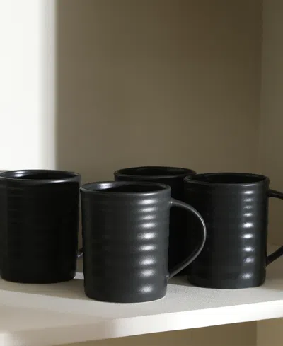 Stone Lain Orbit 16 Pc. Dinnerware Set, Service For 4 In Gray