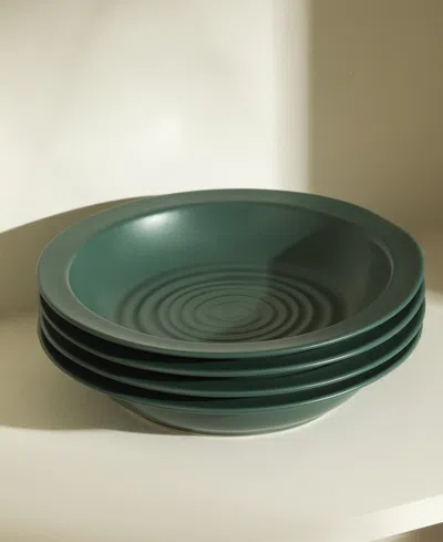 Stone Lain Orbit 24 Pc. Dinnerware Set, Service For 8 In Green