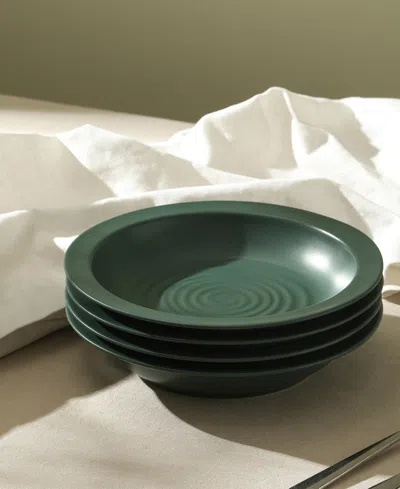 Stone Lain Orbit 24 Pc. Dinnerware Set, Service For 8 In Green