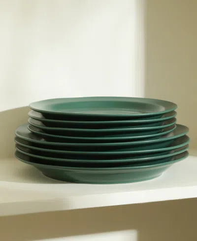 Stone Lain Orbit 12 Pc. Dinnerware Set, Service For 4 In Green