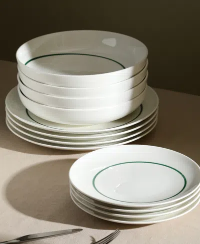 Stone Lain Luna 24 Pc. Dinnerware Set, Service For 8 In White