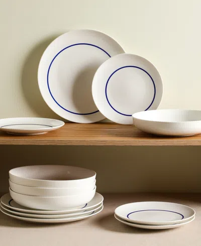 Stone Lain Luna 24 Pc. Dinnerware Set, Service For 8 In Blue