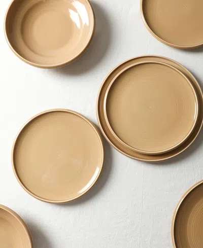 Earth & Clay Harmony 12pc Stoneware Dinnerware Set In Brown
