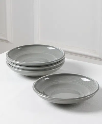 Earth & Clay Harmony 12pc Stoneware Dinnerware Set In Gray