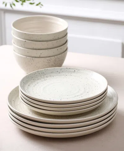 Stone Lain Dua 12pc Stoneware Dinnerware Set In Neutral