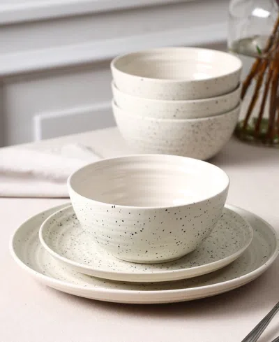 Stone Lain Dua 12pc Stoneware Dinnerware Set In Neutral