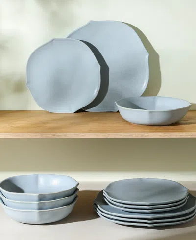 Stone Lain Baskerville 24 Pc. Dinnerware Set, Service For 4 In Blue