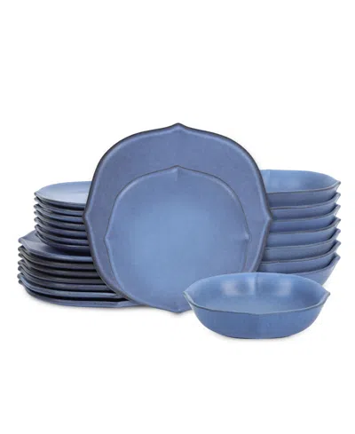 Stone Lain Baskerville 24 Pc. Dinnerware Set, Service For 4 In Blue