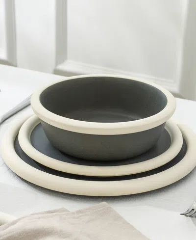 Stone Lain Capri 24 Pc. Dinnerware Set, Service For 8 In Gray