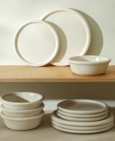 Stone Lain Capri 24 Pc. Dinnerware Set, Service For 8 In White