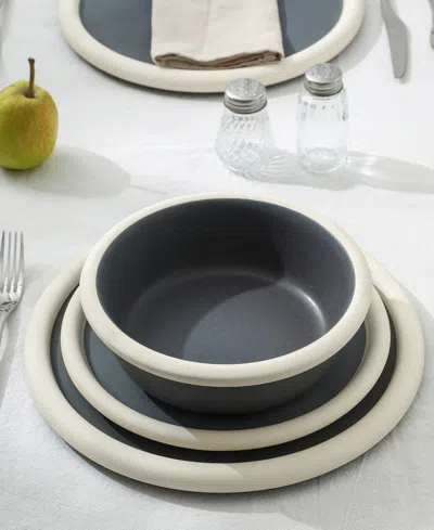 Stone Lain Capri 24 Pc. Dinnerware Set, Service For 8 In Gray