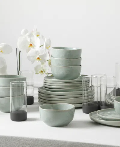 Stone Lain Mirella 4-pc. Stoneware Dinnerware Set In Green