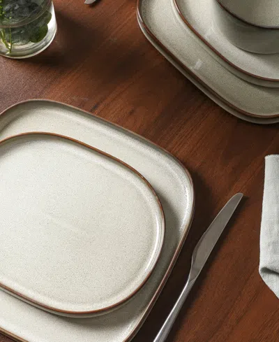 Stone Lain Cairo 12pc Stoneware Dinnerware Set In Gray