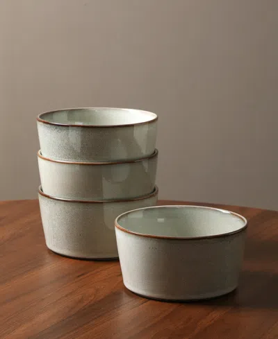 Stone Lain Cairo 12pc Stoneware Dinnerware Set In Gray