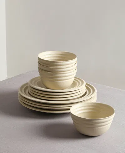 Stone Lain Zen 12pc Stoneware Dinnerware Set In Neutral