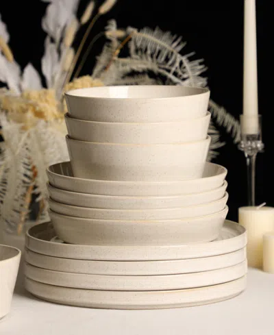 Stone Lain Claire 12-piece Dinnerware Set Stoneware In Neutral