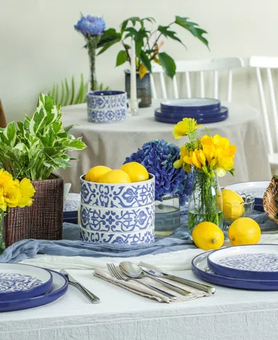 Stone Lain Tropea 12-piece Dinnerware Set Stoneware In Blue