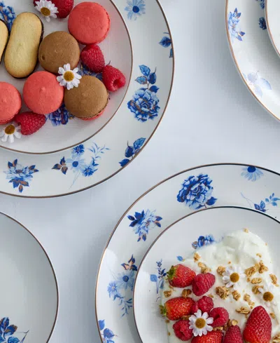 Stone Lain Viola 24 Pc. Dinnerware Set, Service For 8 In Blue