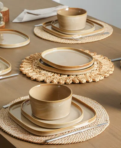 Stone Lain Cairo 24 Pc. Dinnerware Set, Service For 8 In Brown