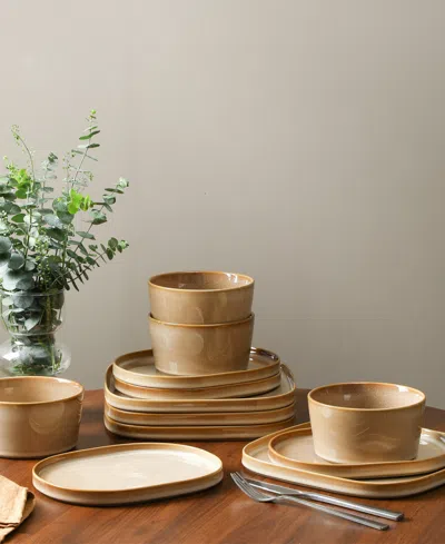 Stone Lain Cairo 24 Pc. Dinnerware Set, Service For 8 In Brown