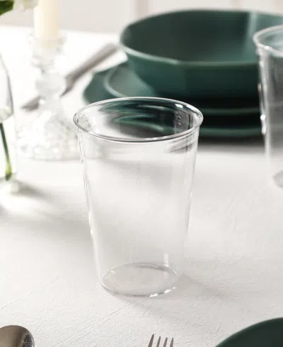 Stone Lain Baskerville 32 Pc. Dinnerware & Glassware Set, Service For 8 In Green