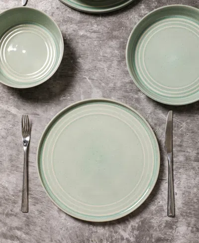 Stone Lain Claire 24 Pc. Dinnerware Set, Service For 8 In Green