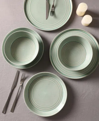 Stone Lain Claire 24 Pc. Dinnerware Set, Service For 8 In Green