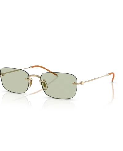 Oliver Peoples Tk-10 Rectangular-frame Glasses In Gold