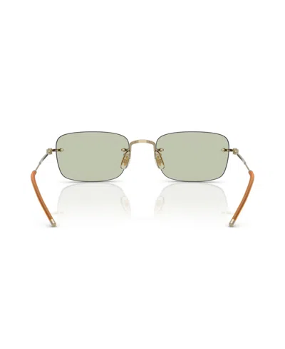 Oliver Peoples Tk-10 Rectangular-frame Glasses In Gold
