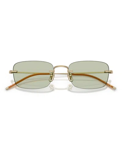 Oliver Peoples Tk-10 Rectangular-frame Glasses In Gold