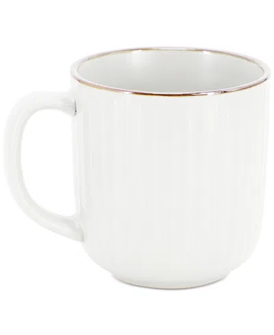 Elama Leo 16 Pc. Dinnerware Set, Service For 4 In White