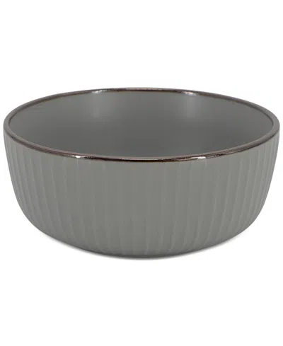 Elama Leo 16 Pc. Dinnerware Set, Service For 4 In Gray