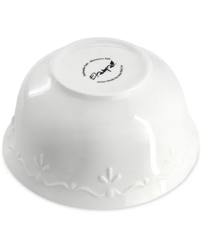 Elama Rigel 18 Pc. Dinnerware Set, Service For 6 In White
