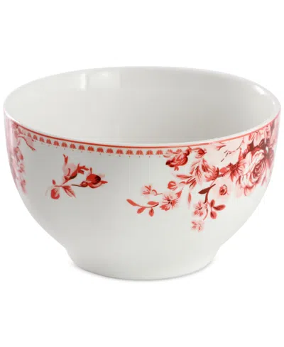 Elama Amor 16 Pc. Dinnerware Set, Service For 4 In Red