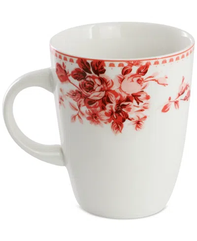Elama Amor 16 Pc. Dinnerware Set, Service For 4 In Red